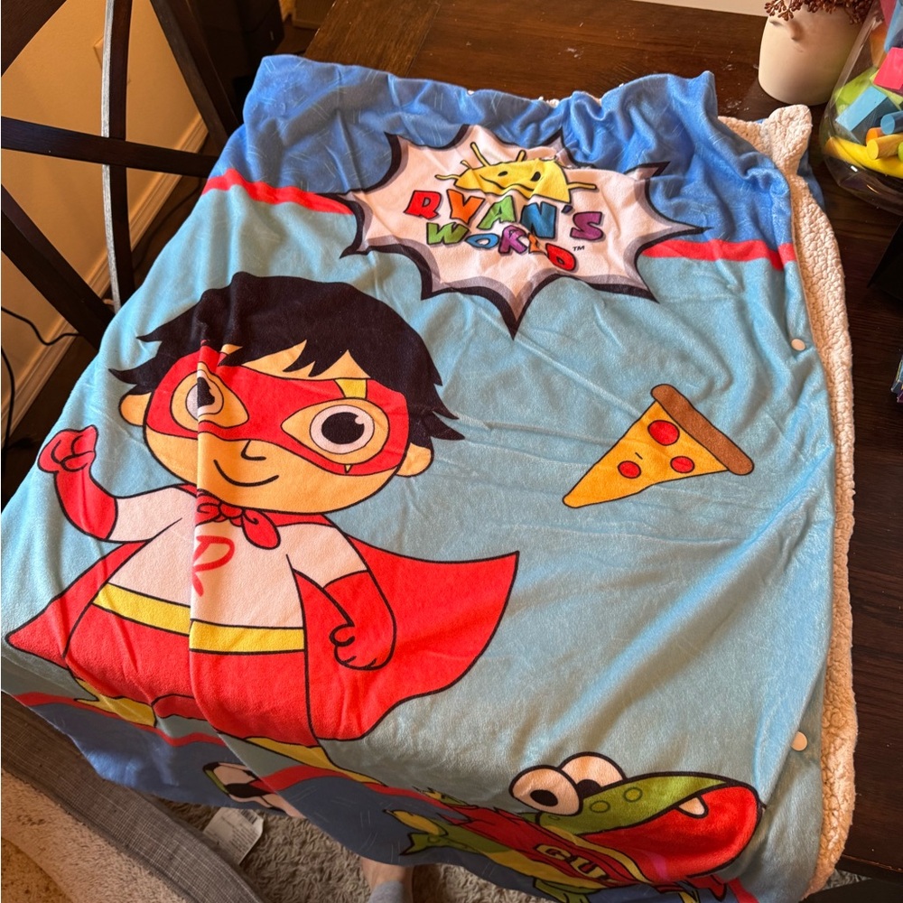 Superhero Kids Costume Blanket - Blue and Red